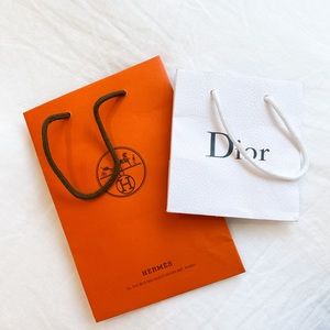 Hermès & Dior designer store bags